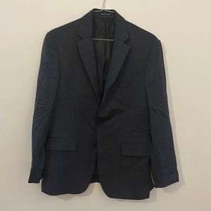 Kenneth Cole charcoal check blazer